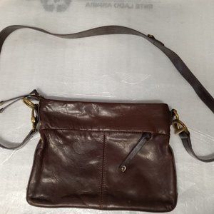 Tignanello Leather Cros-Body Bag Beige